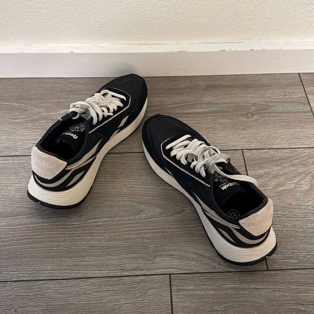 Reebok Classic Black Tan & White Sneakers